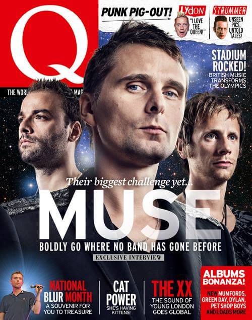 Muse couverture Q magazine août 2012