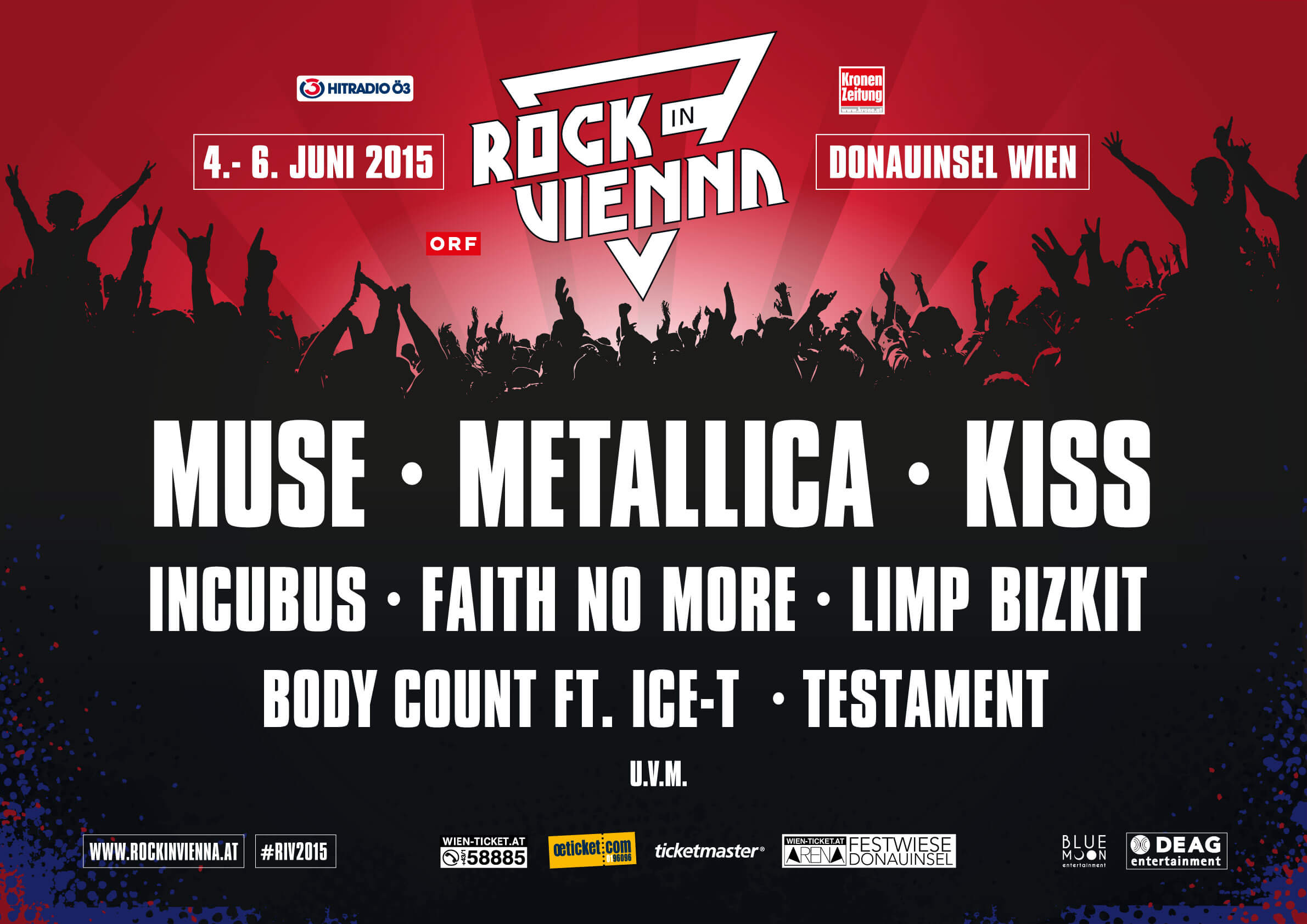 Setlist de Muse au Rock In Vienna à Vienne le 5 juin 2015